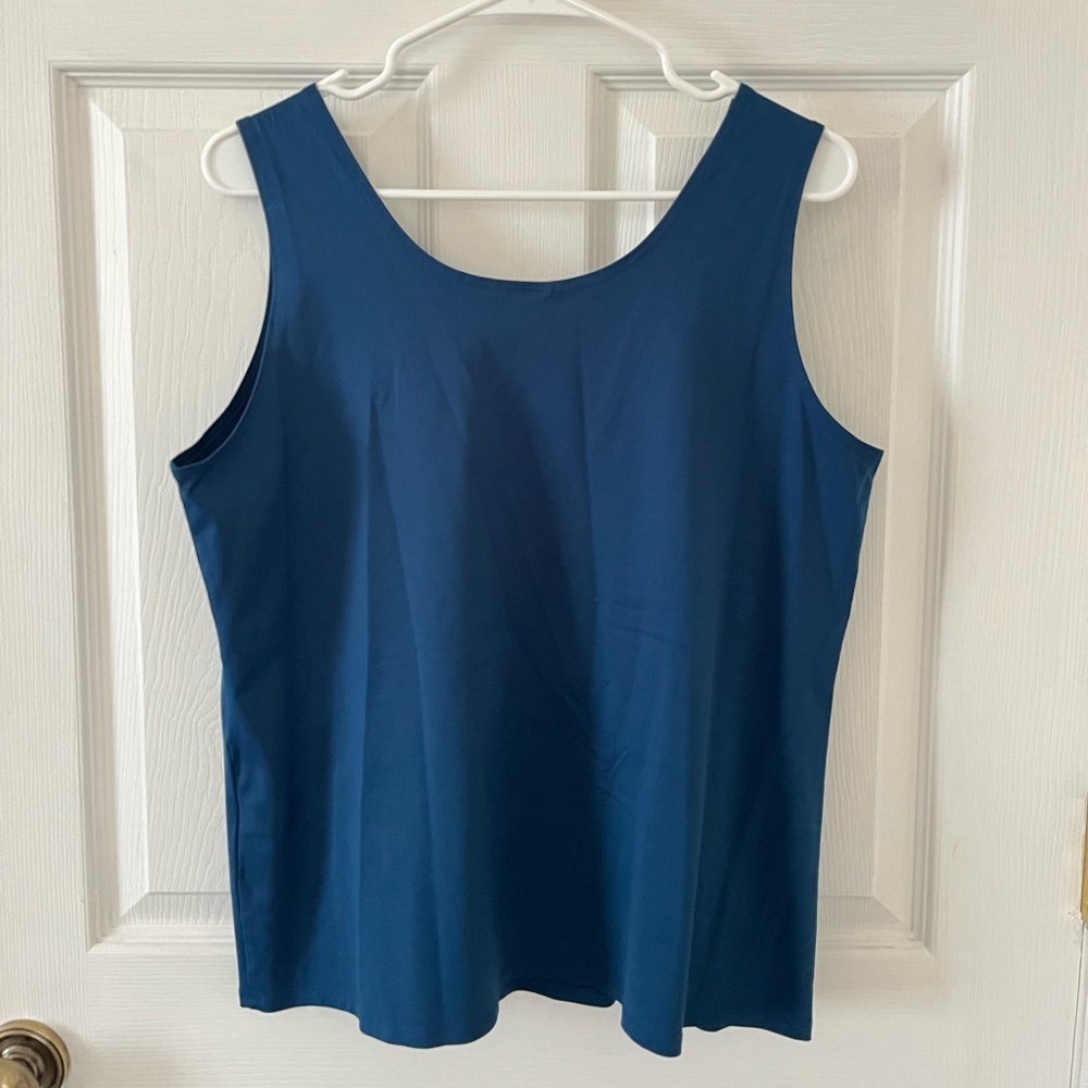Chico's Deep Blue Tank Top - Picture 2 of 3
